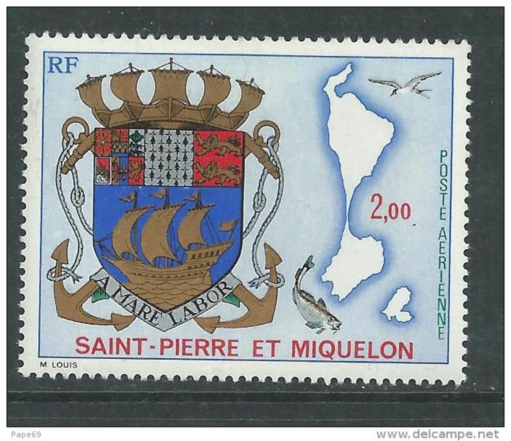 St Pierre Et Miquelon P A N° 58 XX  Armoiries Sans Charnière, TB - Other & Unclassified