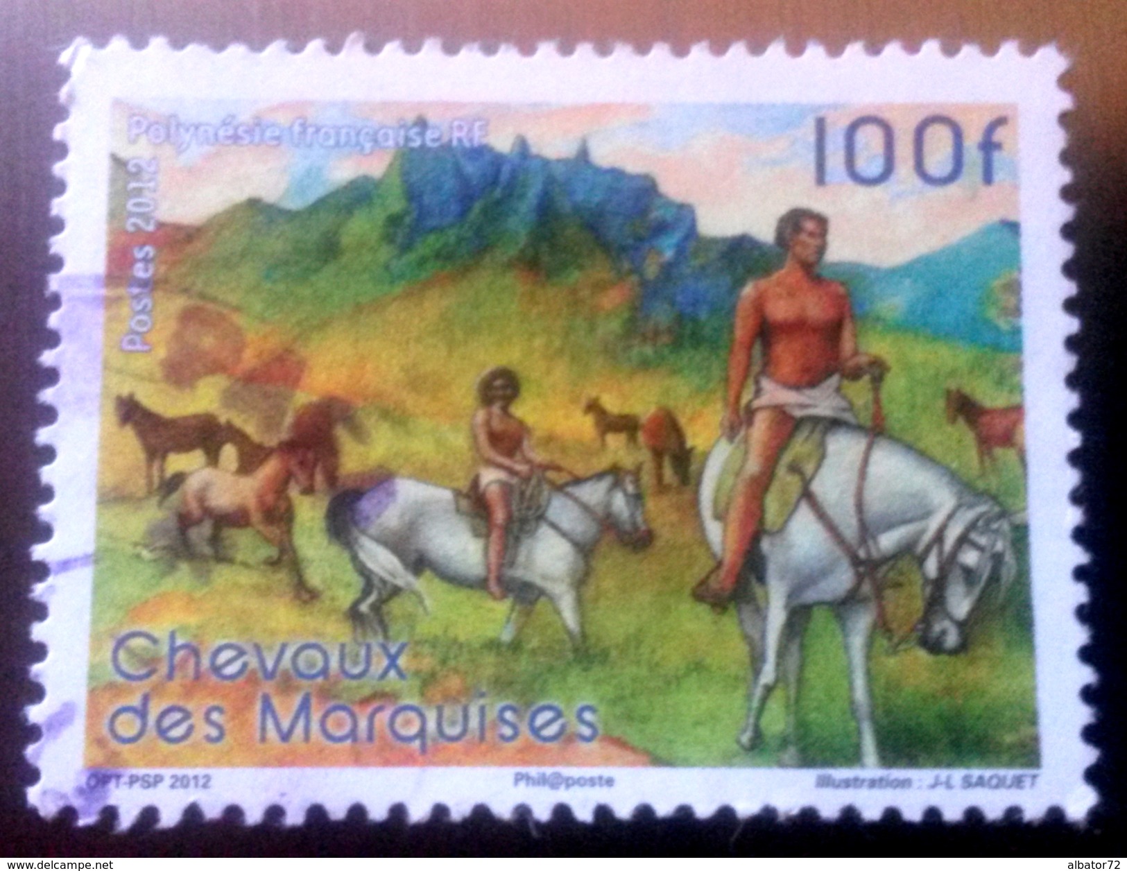 &hearts; Polynésie YT N° 1008 - Cheveux Des Marquises - 2012  - Oblitéré - Used Stamps