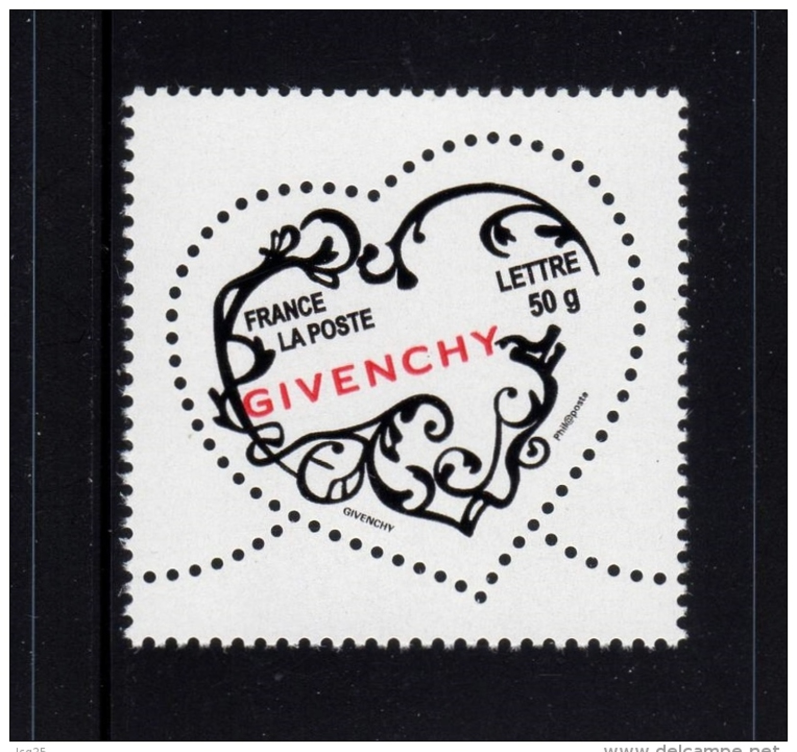 FRANCE 2007- Un  Gommés (1) YT N° 3997** Saint-Valentin Coeur De GIVENCHY TVP 50gr - Unused Stamps