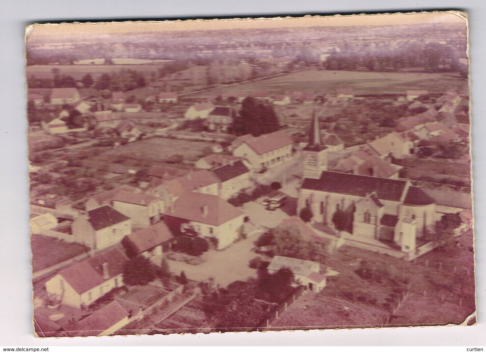 GARNAT Sur ENGIEVRE  03  Vue Aerienne Autour De L' église ( Defaut De Couleur ) - Other & Unclassified