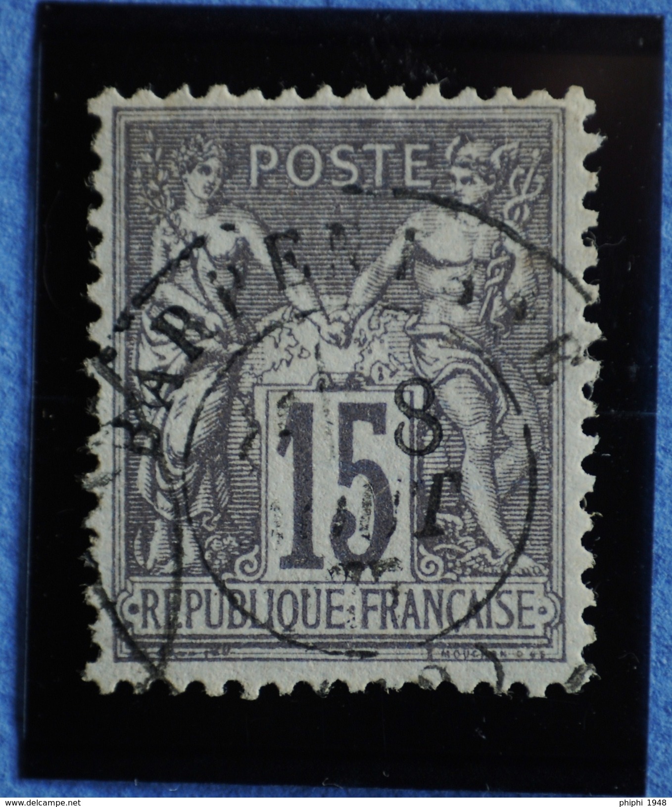 Sage N°77 Type Il Ob.(CAD) BARBENTANE.( Bouches Du Rhône ) 8 Aôut 1877. - 1876-1898 Sage (Type II)