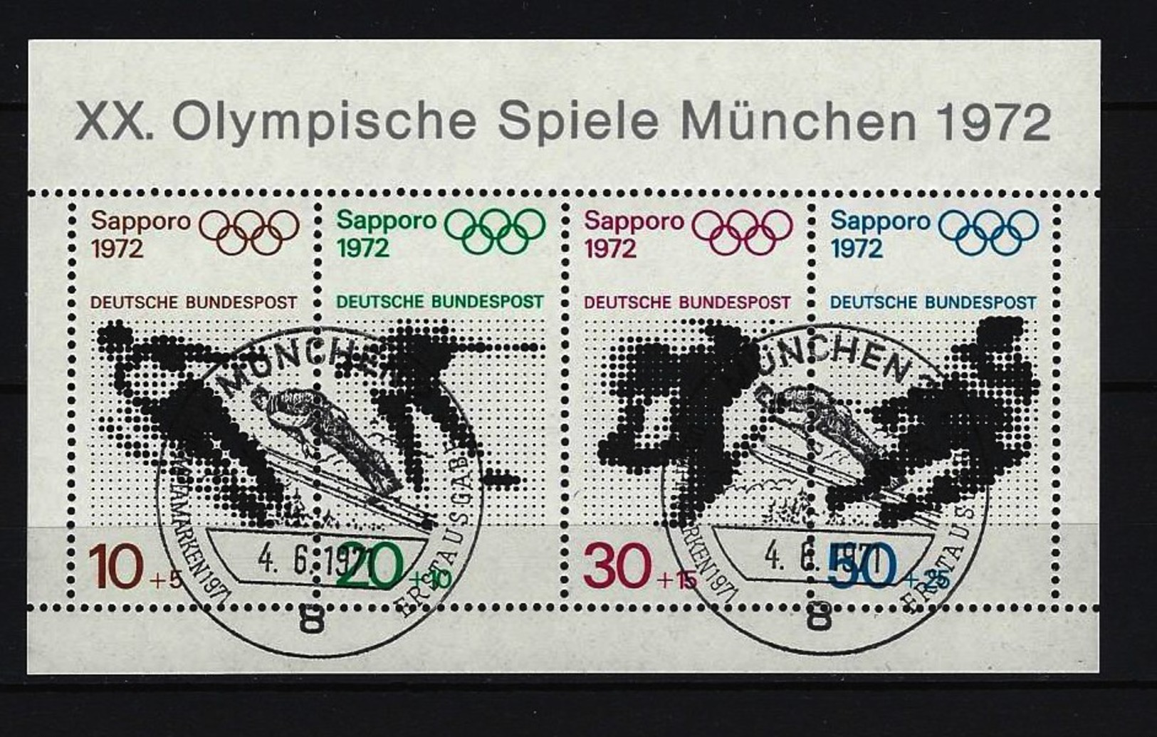 BUND - Block Mi-Nr. 6 Olympische Spiele München 1972 Gestempelt MÜNCHEN - Other & Unclassified