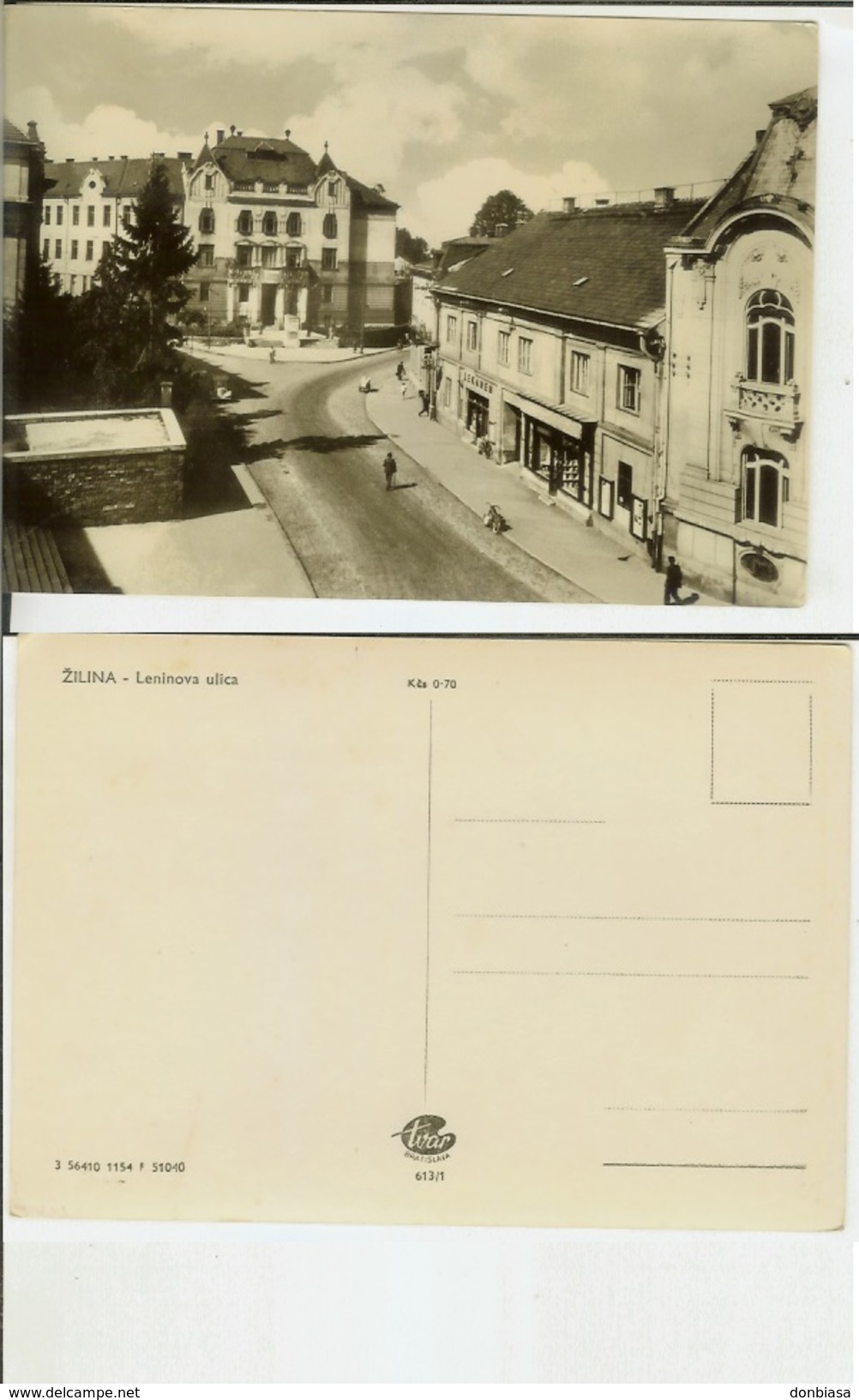 &#x17D;ilina: Leninova Ulica. Postcard B/w Cm 10x15 - Slovacchia