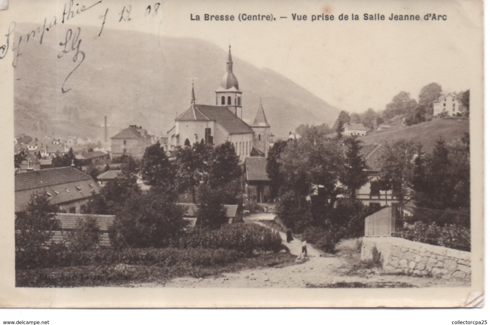 La Bresse ( Centre ) - Vue Prise De La Salle Jeanne D'Arc ( Vosges ) - Carte Peu Courante - Otros & Sin Clasificación