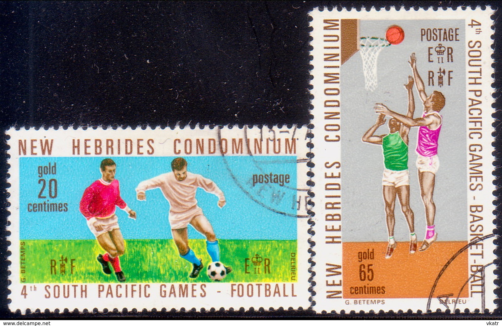 NEW HEBRIDES(English Inscr.) 1971 SG 149-50 Compl.set Used South Pacific Games - Used Stamps