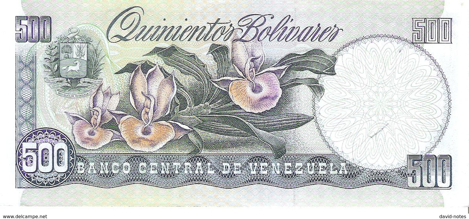 Venezuela  - Pick 67d - 500 Bolivares 1990 - AUnc - Venezuela