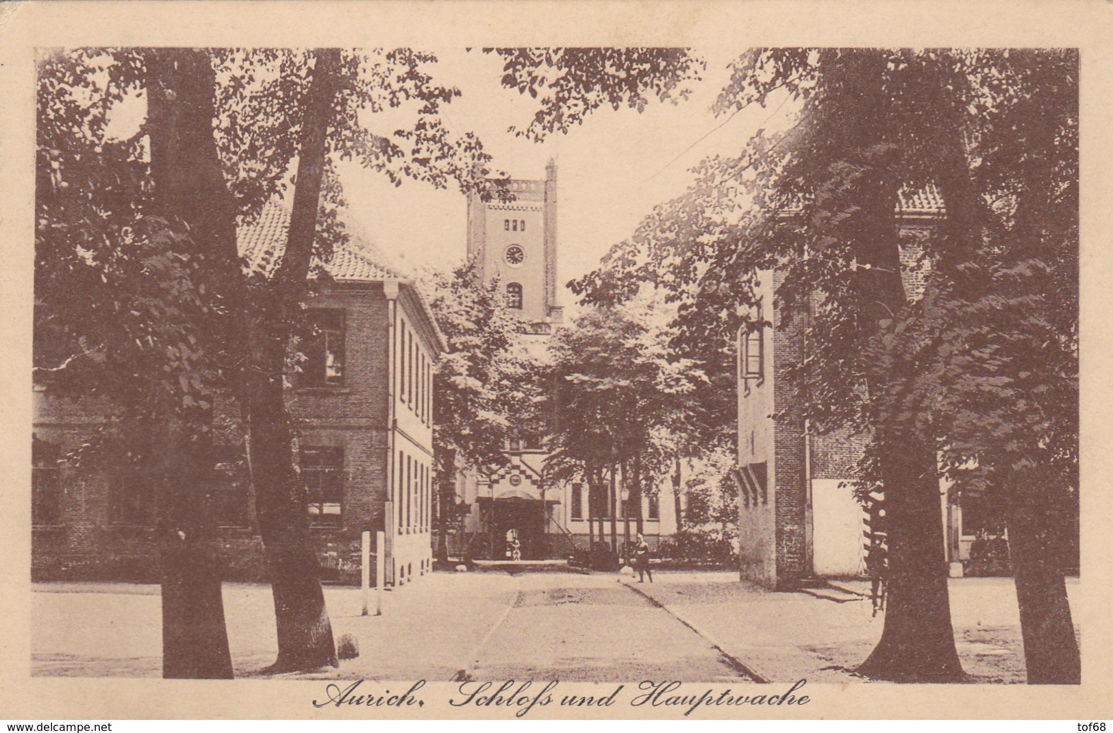 Aurich Schloss Und Hauptwache 1916 - Aurich