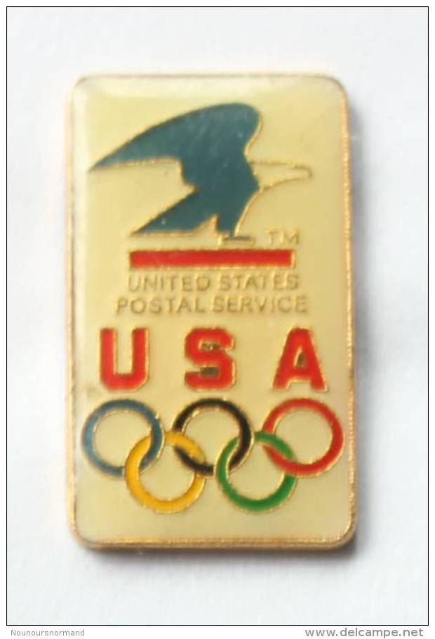 Pin's  USA - United State Postal Service - Aigle - Anneaux Olympiques - USC - G086 - Mail Services