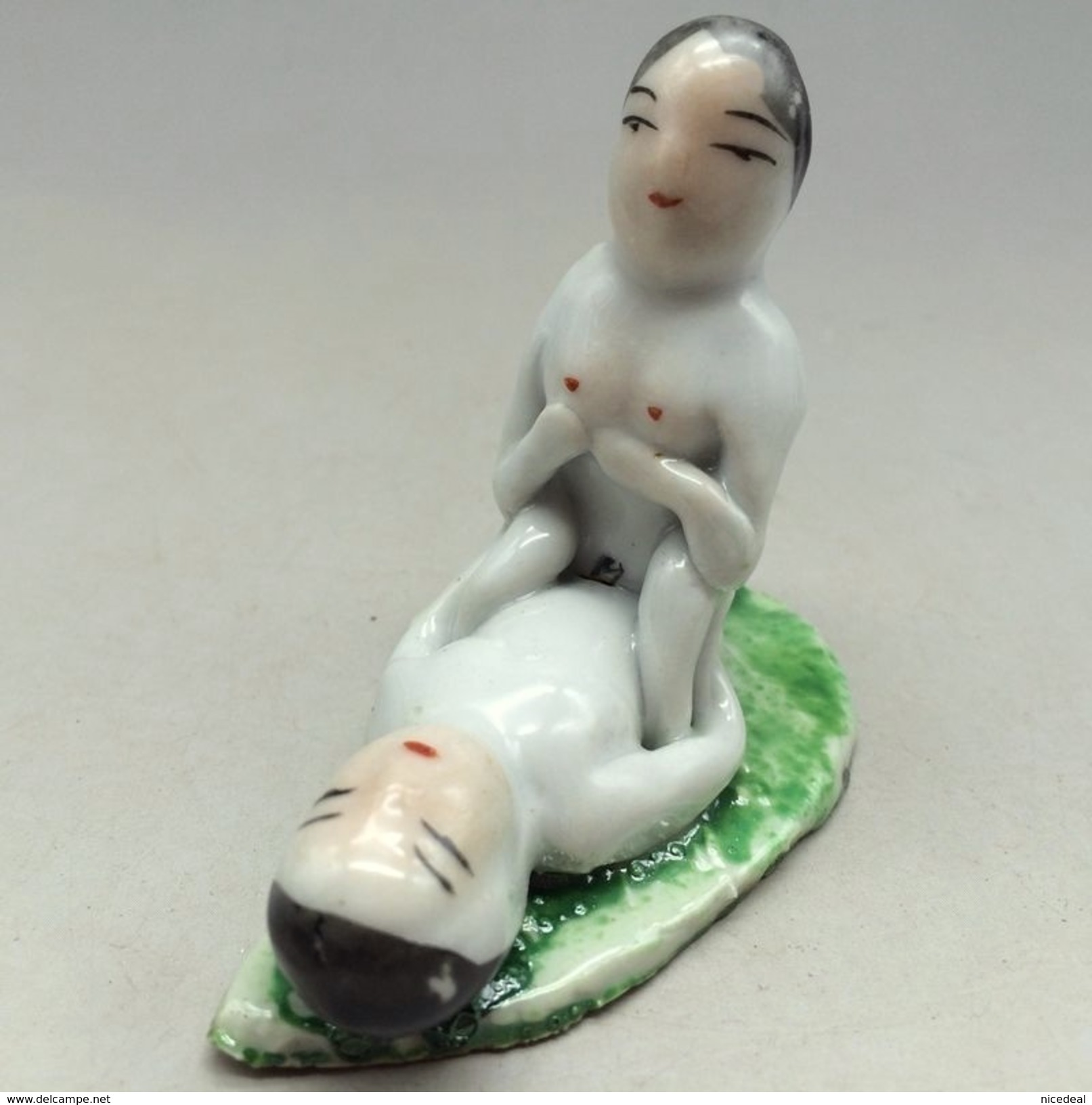 Figurine Statue Scene érotique Chinoise Couple Kamasutra Amour Sexe Chinese Man Woman Kama Sutra Love Erotic Position - Art Asiatique