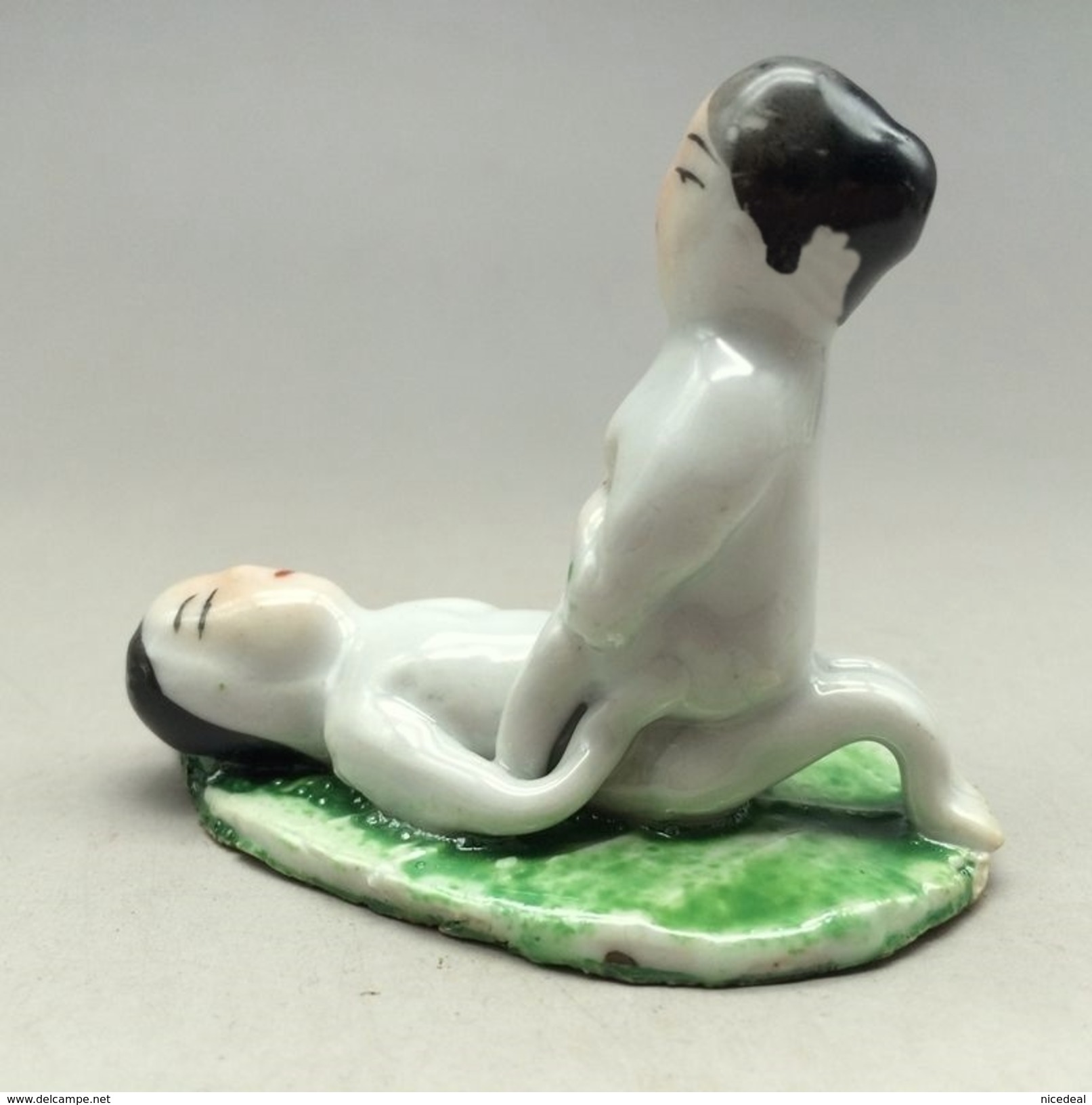 Figurine Statue Scene érotique Chinoise Couple Kamasutra Amour Sexe Chinese Man Woman Kama Sutra Love Erotic Position - Art Asiatique