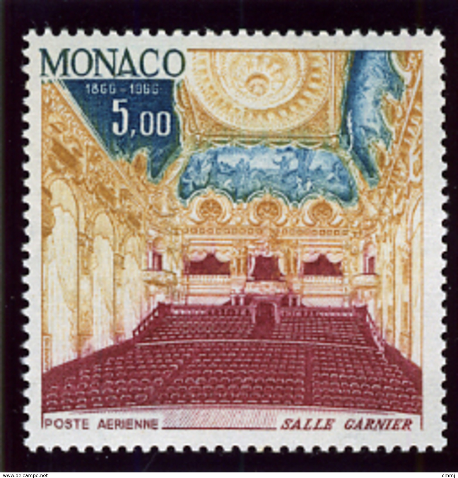 1966 - MONACO -  Catg.. Mi. 834 - NH - (I-SRA3207.41) - Airmail