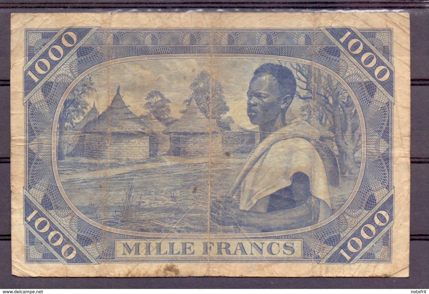 Mali 1000 Fr 1960   VG  Used  ...bouffé - Autres - Afrique