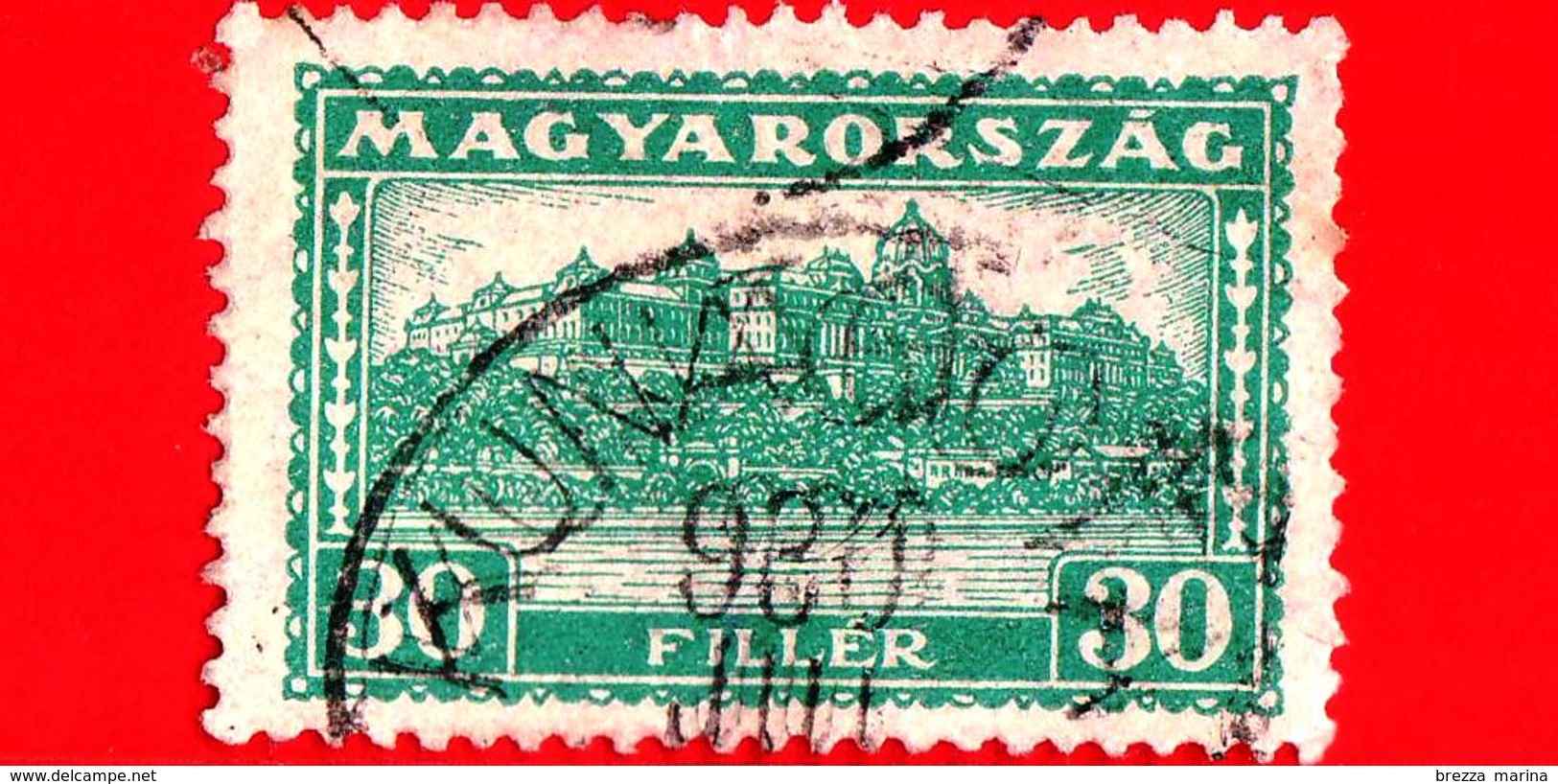 UNGHERIA - Usato - 1927 - Palazzo Di Buda - 30 - Used Stamps