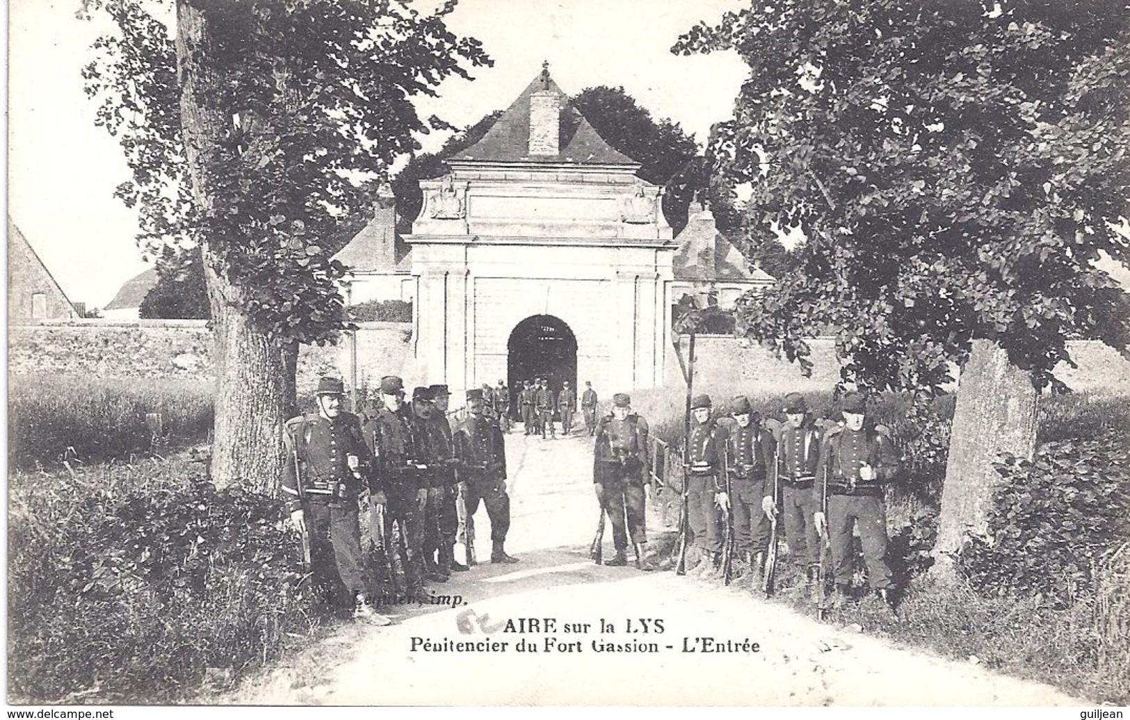 62 - AIRE-sur-la-LYS - Pénitencier Du Fort Gassion - L'entrée - T.B.E. -  M.T. Imp. - Presidio & Presidiarios