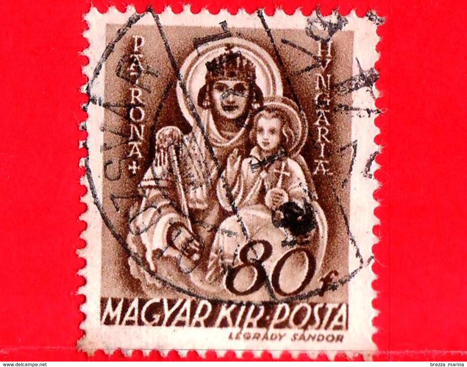 UNGHERIA - Usato - 1941 - Chiesa D'Ungheria - Vergine Maria, Patrona D'Ungheria - 80 - Used Stamps