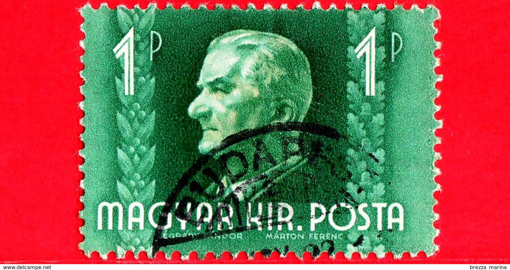 UNGHERIA - Usato - 1942 - Miklos Horthy - Capo Di Stato - 1 - Used Stamps