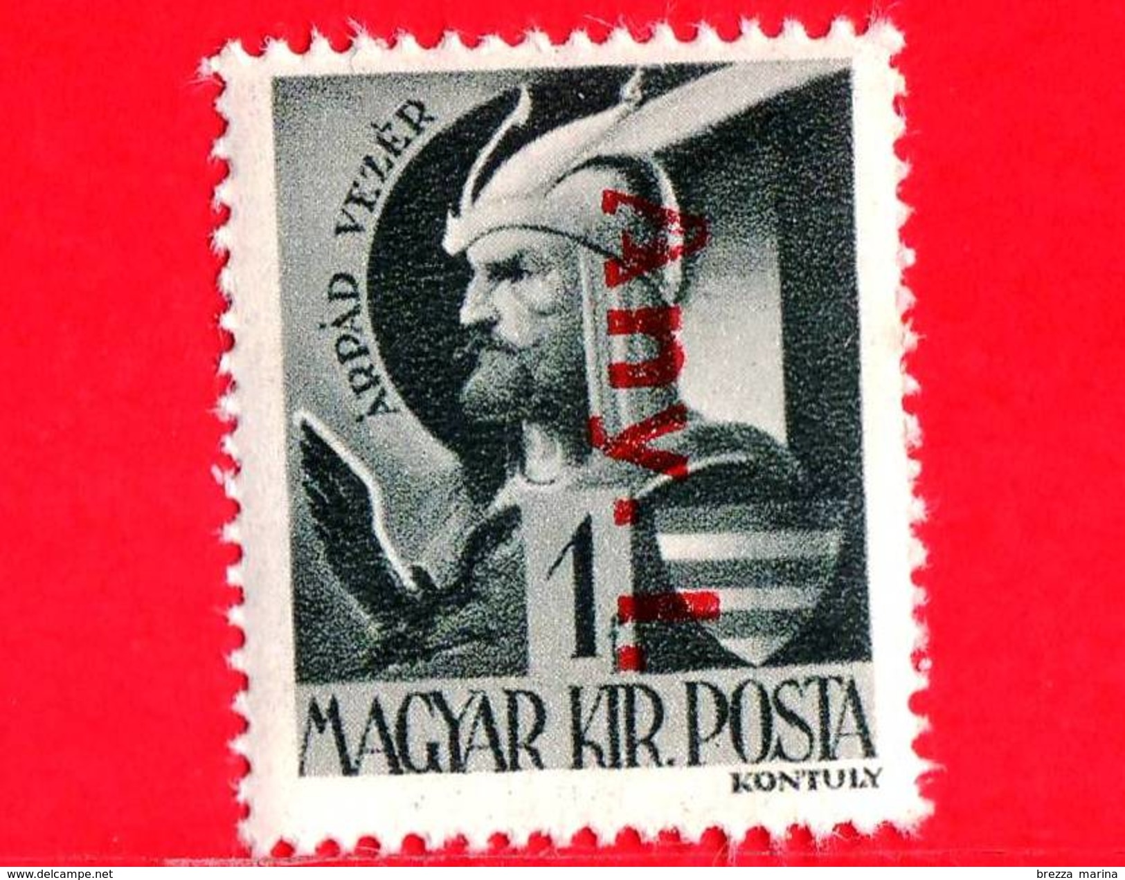 UNGHERIA - Nuovo - 1946 - Liberazione Dell'Ungheria - Ruling Prince Arpad (c. 850-907) - Sovrastampato 'Any. 1.' - 1 - Ungebraucht