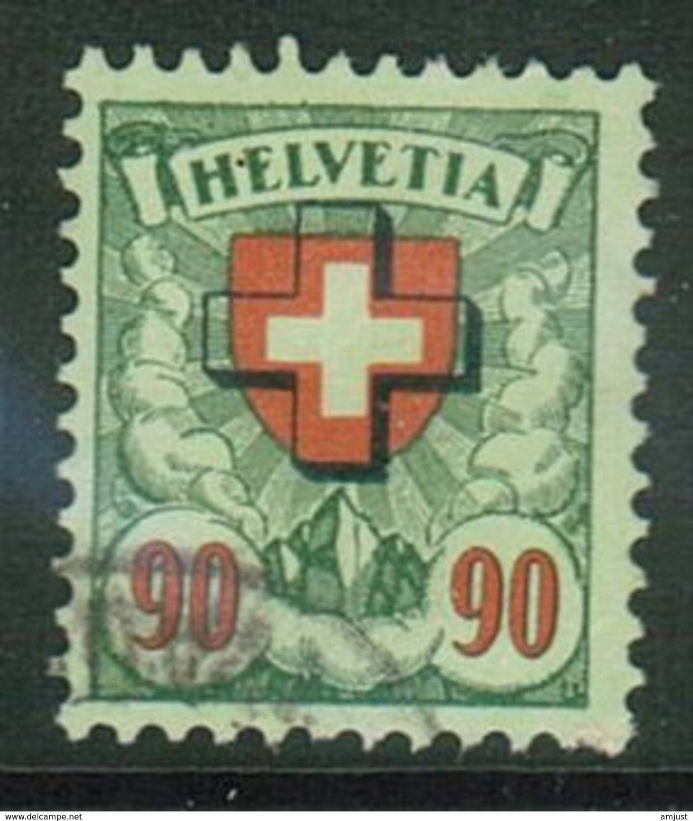 Suisse // Schweiz // Switzerland // Timbres De Service Et Administratif   //  Ecusson Avec Surcharge  Grillé (z)) No 41 - Dienstmarken