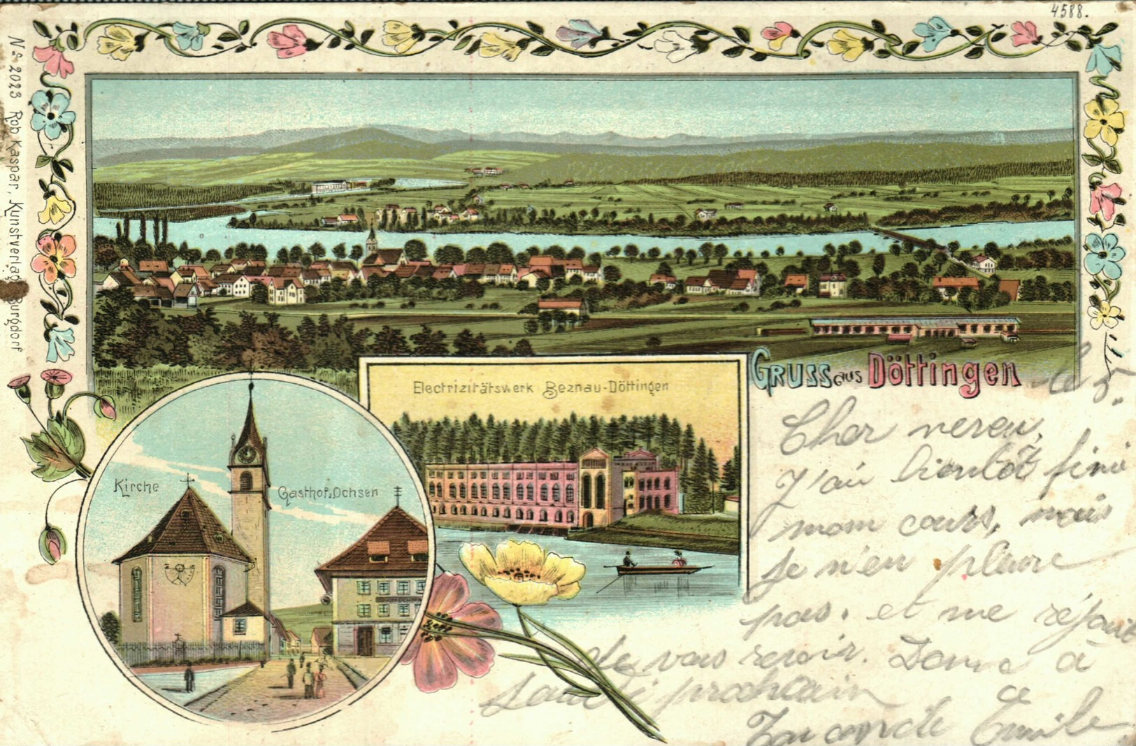 ARGOVIE, Carte Postale, Gruss Aus Döttingen., 1905 - Other & Unclassified
