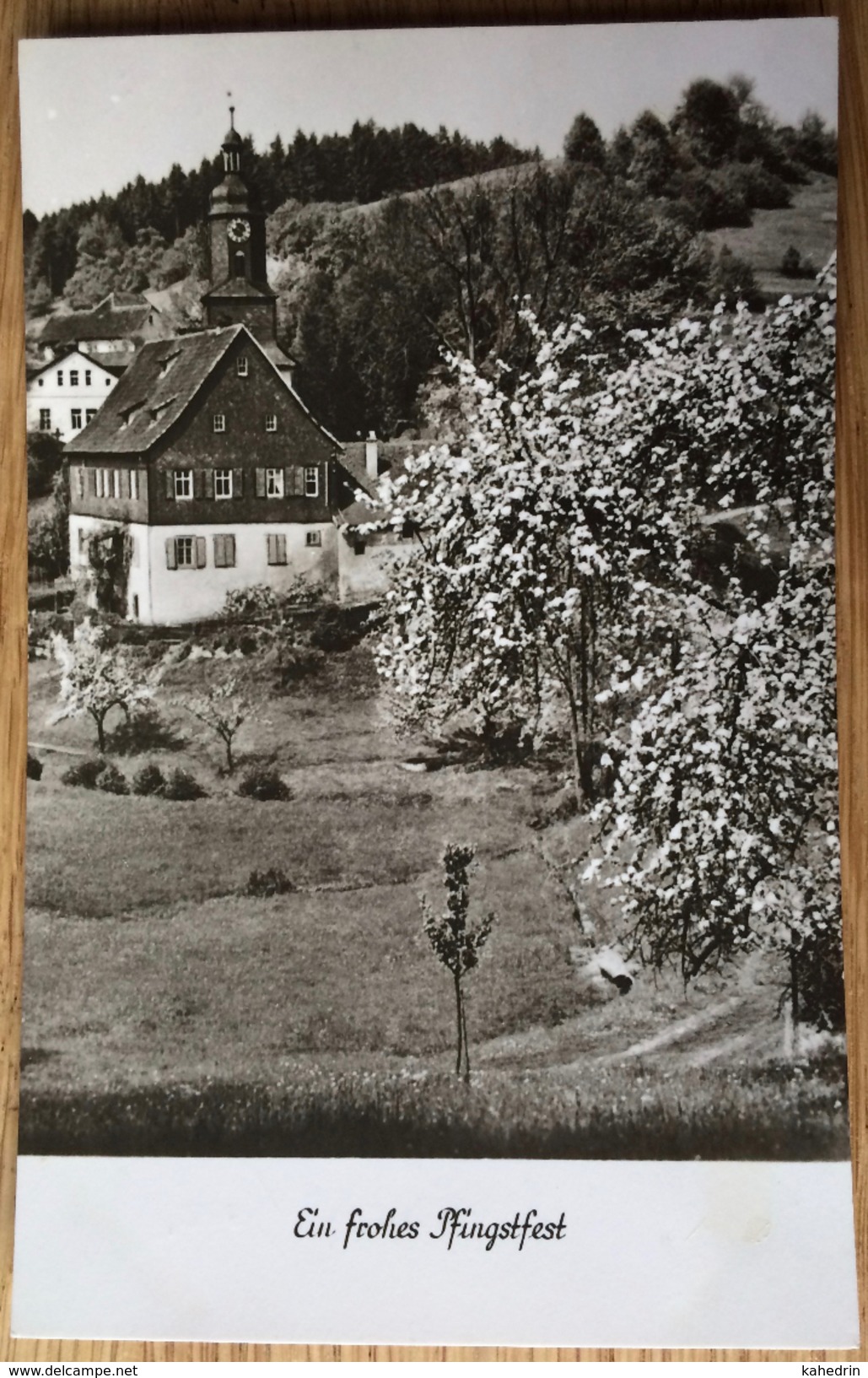 Plauen --> Heidelberg Wieblingen 1965, Pößneck, Church Kirche, Pfingstfest, 15 Jahre DDR, 7. Plauener Spitzen-Fest - Poessneck