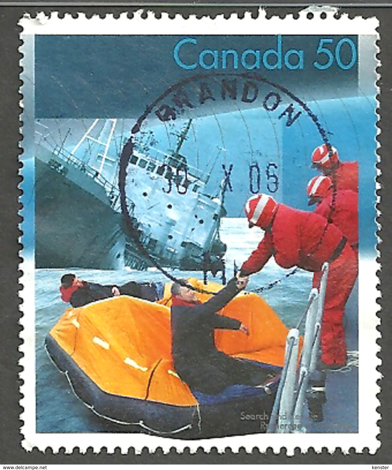 Sc. # 2111b Search & Rescue, Rescue From The Sea Single Used 2005 K1266 - Oblitérés