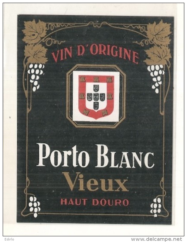 étiquette  - 1940 / 60 PORTO BLANC VIEUX  Haut Douro - Red Wines