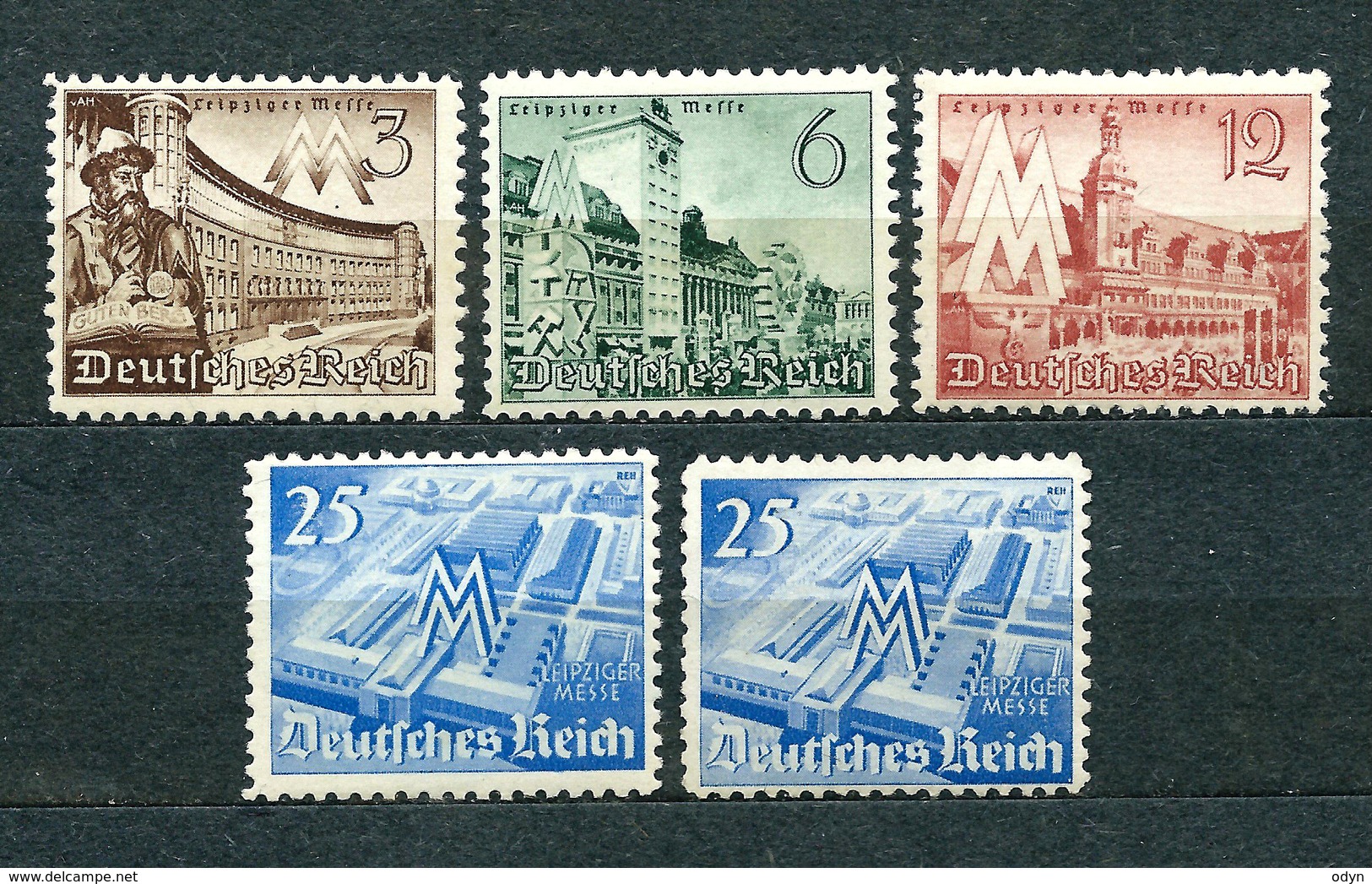 Deutsches Reich 1940, MiNr 739-742 + 742 Extra; MNH ** - Neufs