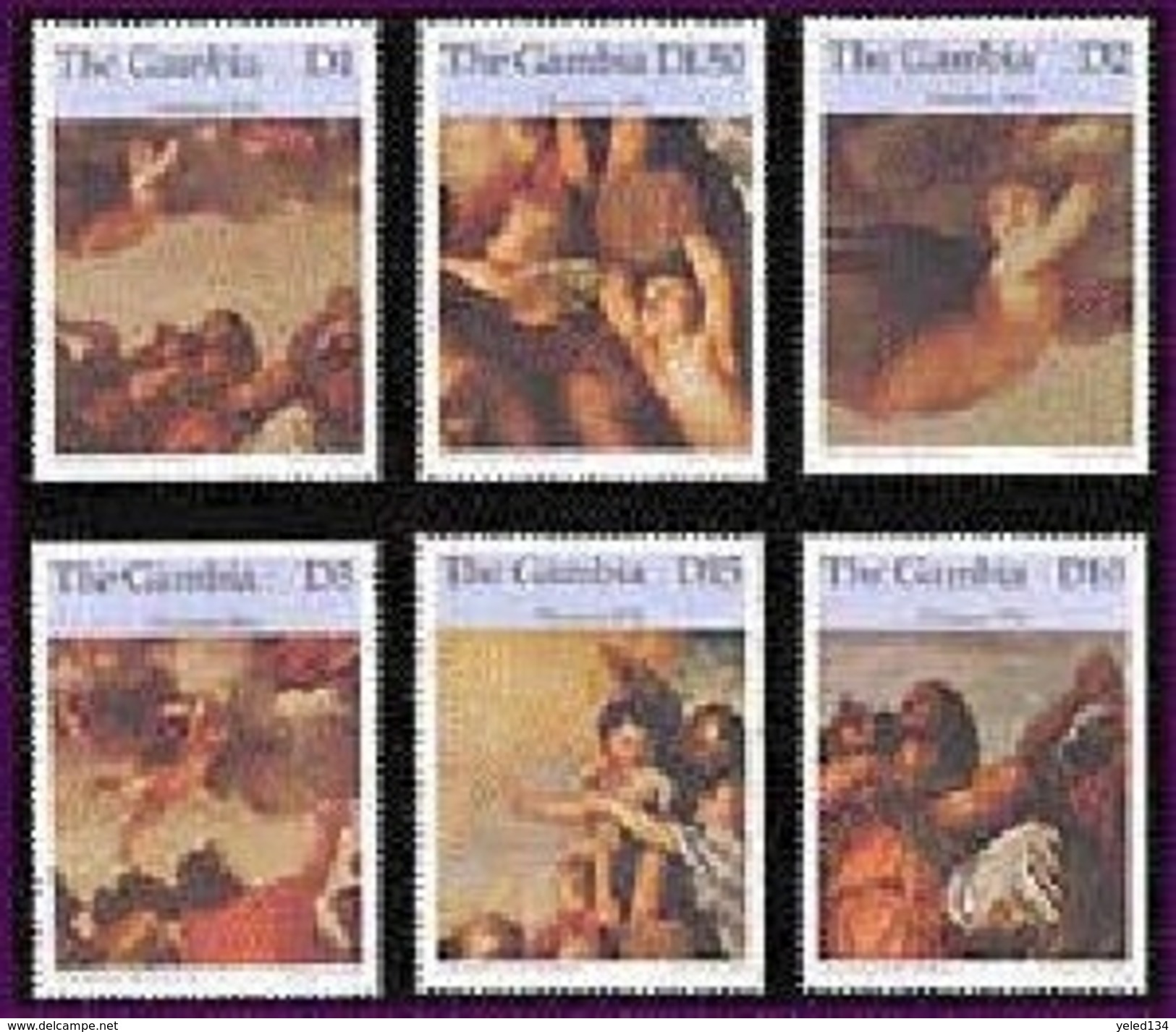 MINT NEVER HINGED STAMPS OF CHRISTMAS ( GAMBIA   1840-5 - Gambie (1965-...)