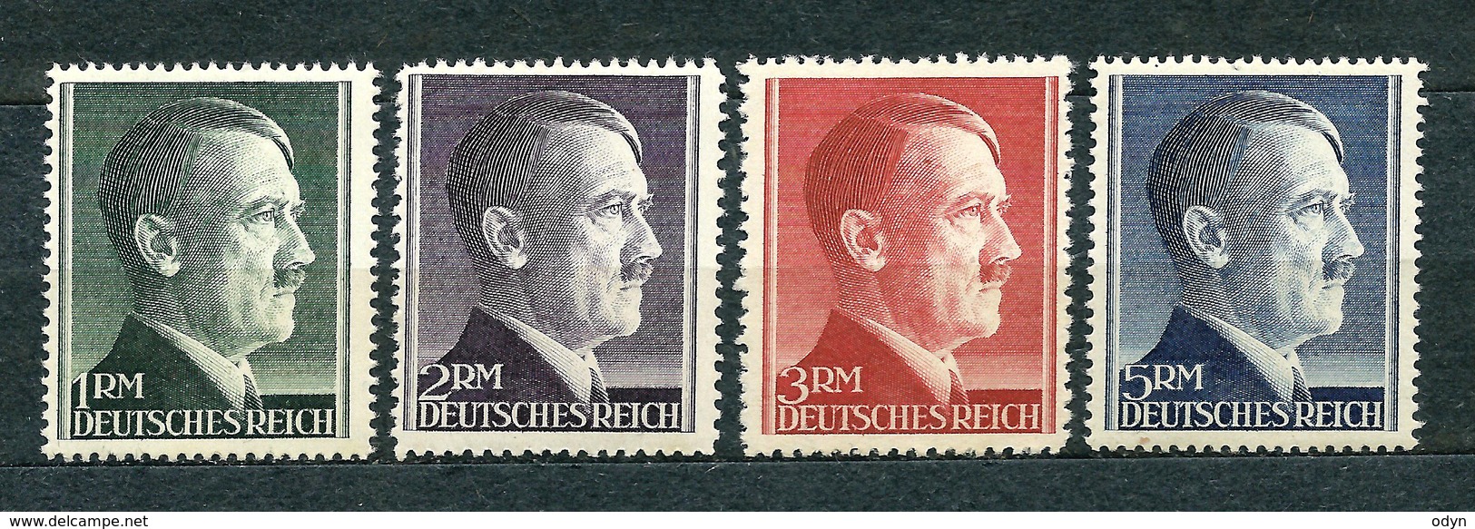 Deutsches Reich 1942, MiNr 799-802 MNH ** / MH * (799 B **, 800 A **, 801 A **, 802 B *); Catalogue Value: 16.50 Euro - Neufs