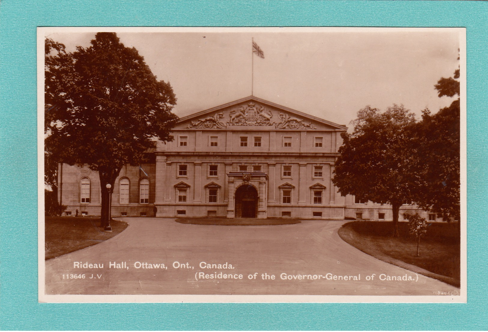 Old/Antique? Postcard Of Rideau Hall,Ottawa,Ontario, Canada,Q59. - Other & Unclassified