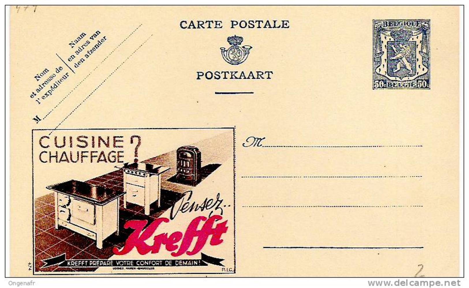 Publibel Neuve N° 474 (Cuisine; Chauffage  Pensez...  KREFFT) - Publibels