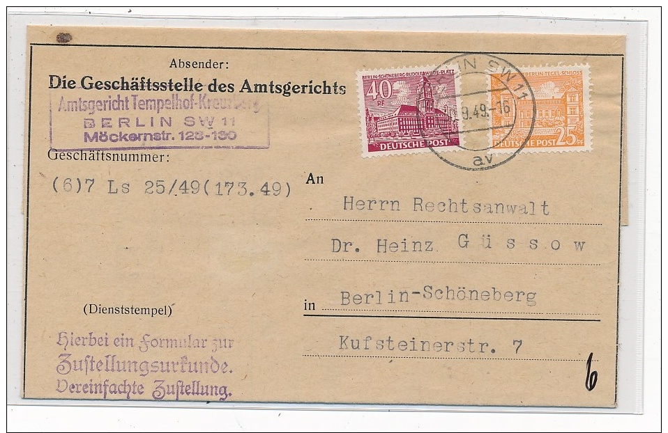 Berlin - Alter  Beleg     (g4195   ) Siehe Bild ! - Briefe U. Dokumente