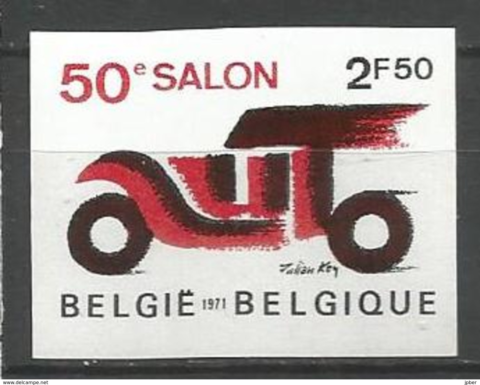 Belgique - R054 - N° 1568 - Non Dentelé - Salon De L'automobile - Sonstige & Ohne Zuordnung