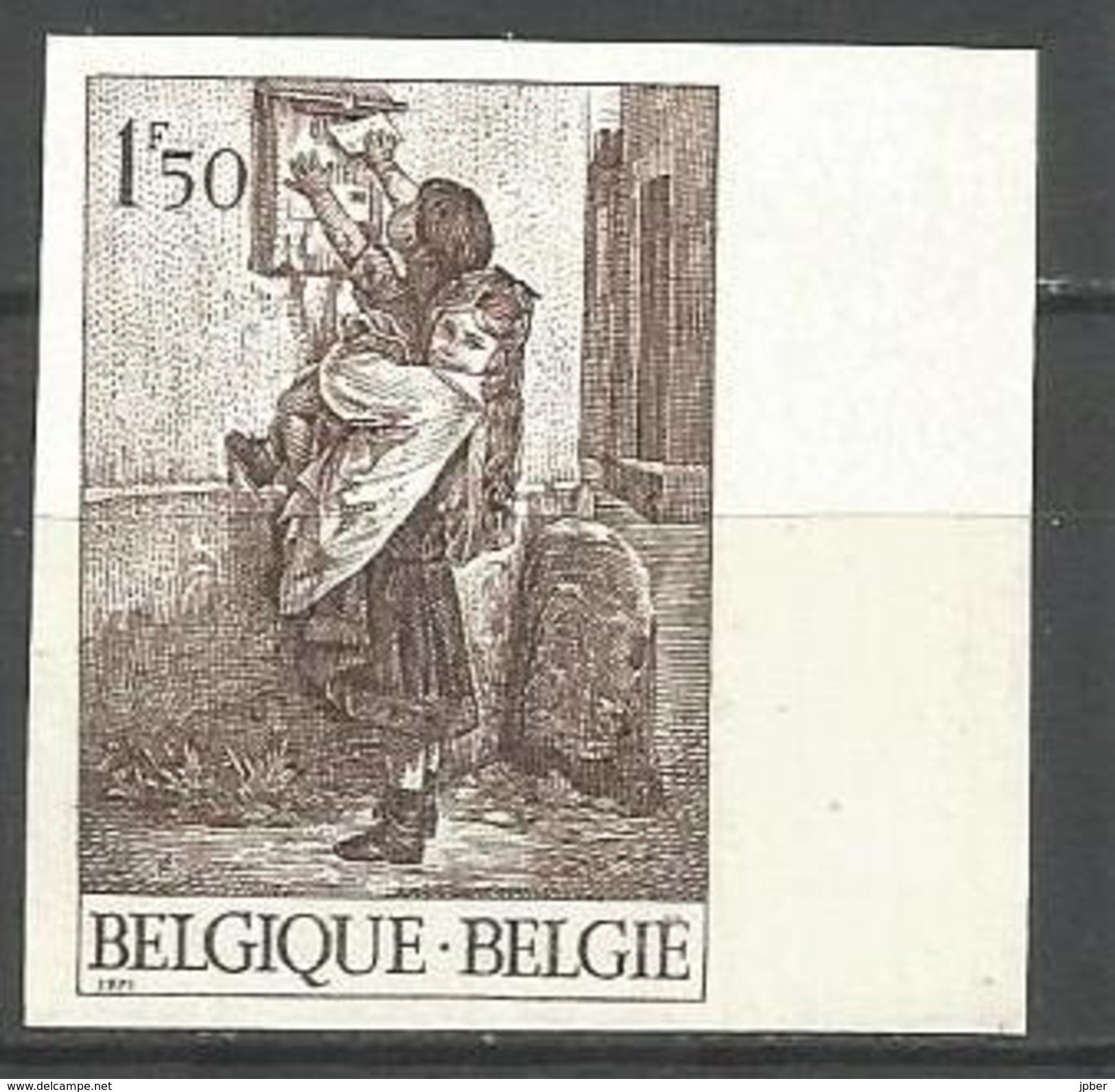 Belgique - R057 - N° 1573 - Non Dentelé - Philatélie De La Jeunesse - Boîte Aux Lettres - Autres & Non Classés