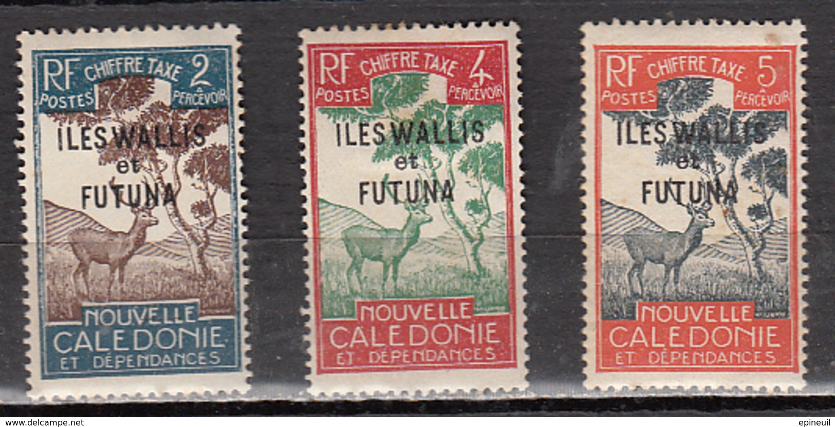 WALLIS ET FUTUNA * YT N° TAXE N° 11 12 13 - Postage Due