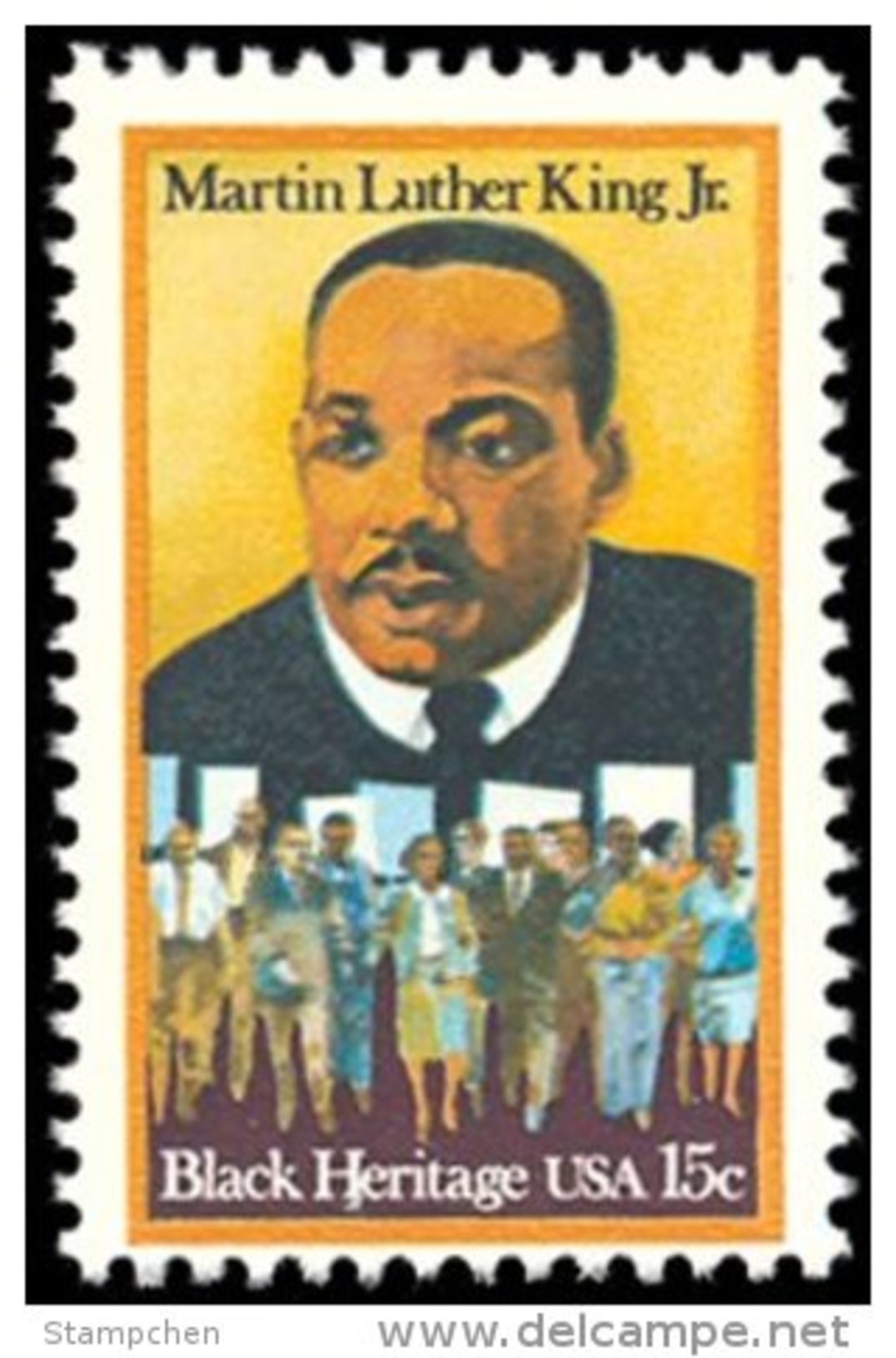 1979 USA Dr. Martin Luther King Jr. Stamp Sc#1771 Famous Black Heritage Civil Right - Martin Luther King