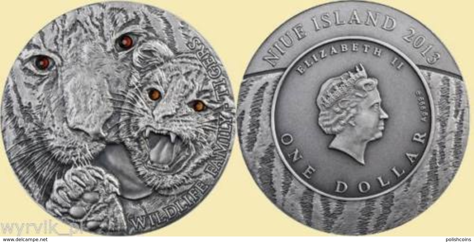 NIUE 2013 Wilflie Family Tigers 1oz UNC - Niue