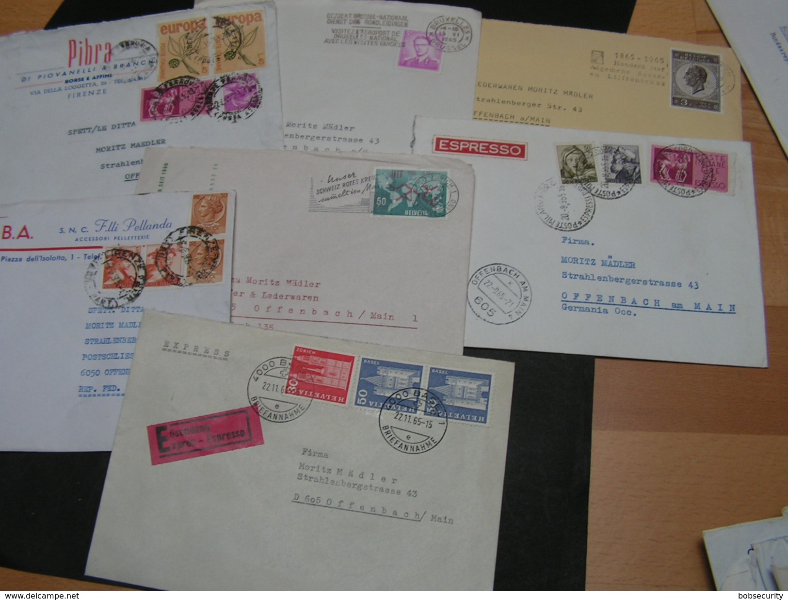 Europa Lot 7 Briefe Auch Express - Vrac (max 999 Timbres)