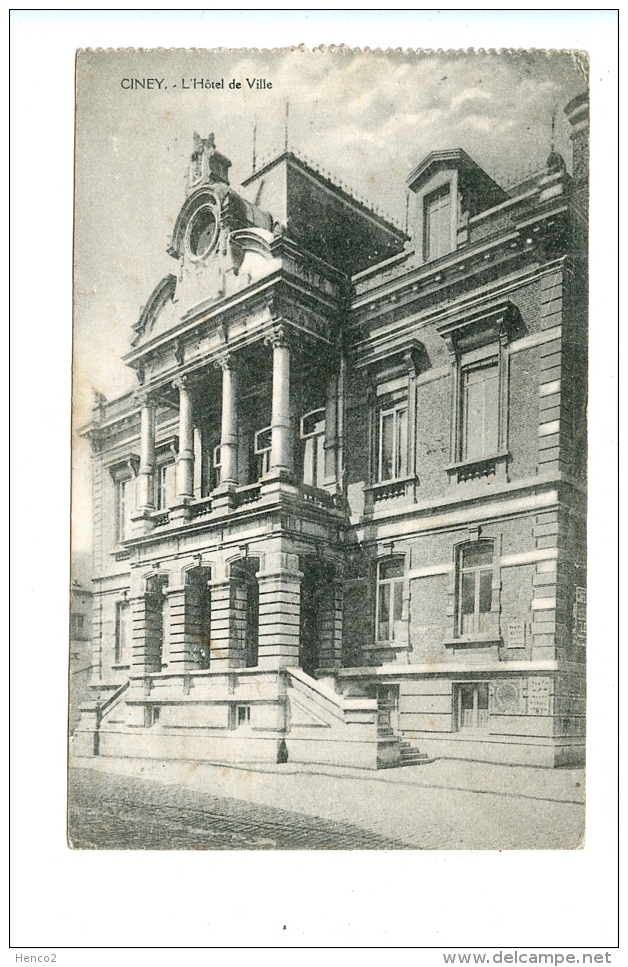 Ciney - L'Hôtel De Ville / Edit Paquier (1919) - Ciney