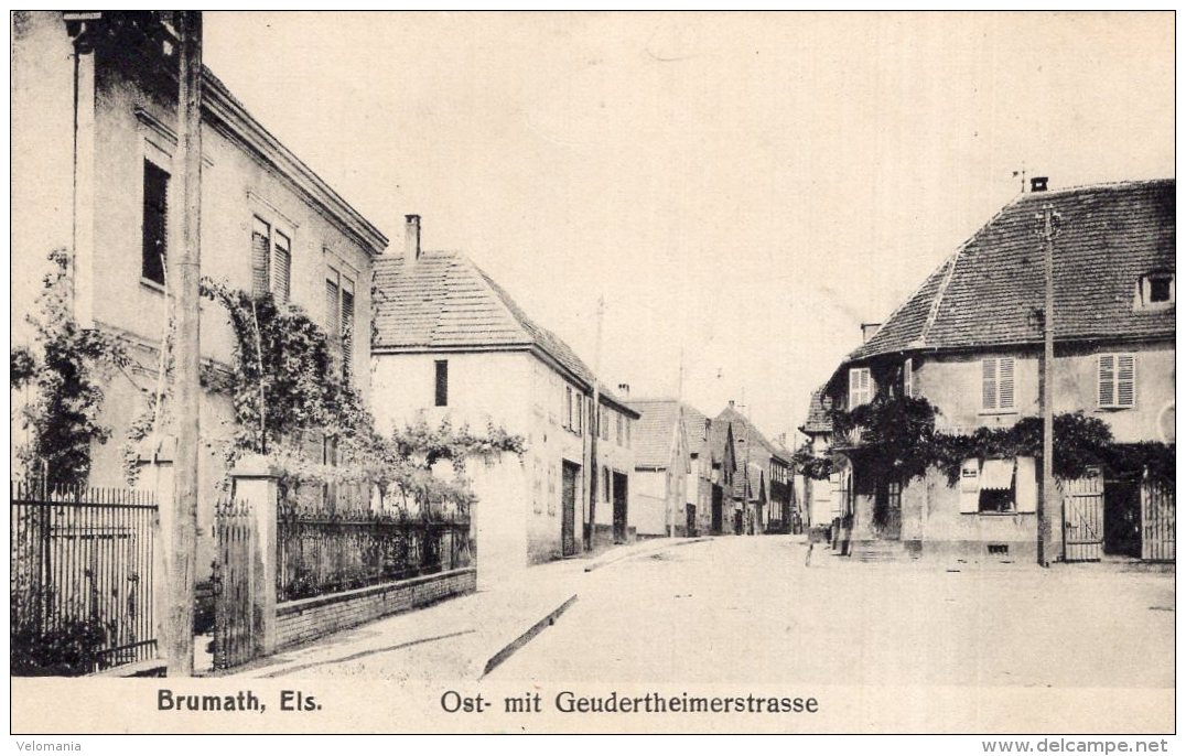 V6824 Cpa 67 Nrumath, Els - Ost Mit Geudertheimerstrasse - Brumath