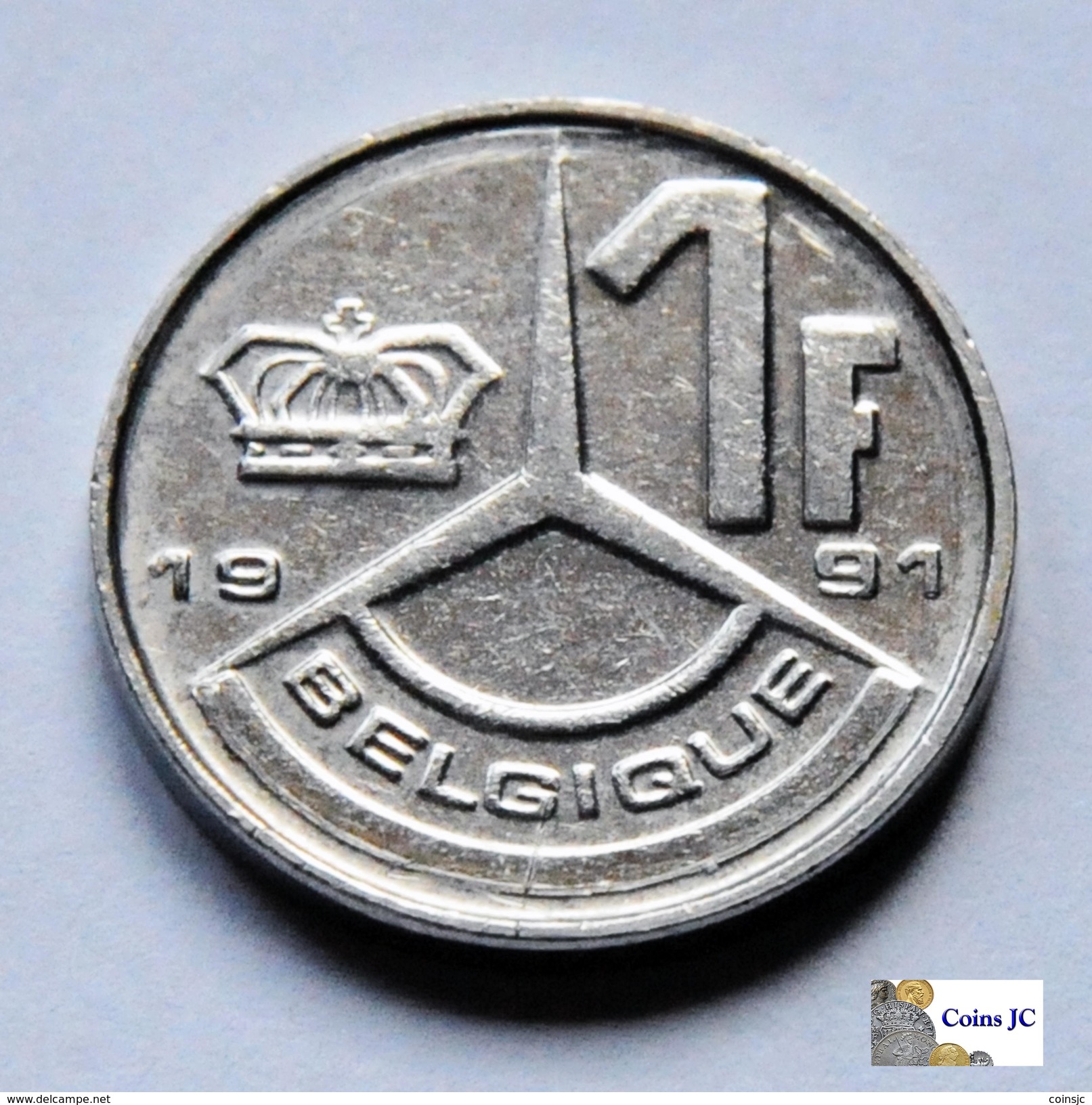 Bélgica - 1 Franc - 1991 - 1 Franc