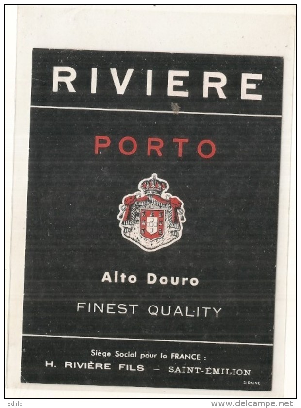 étiquette -  1920/50 - PORTO ALTO DOURO - Rivière Et Fils - - Rouges