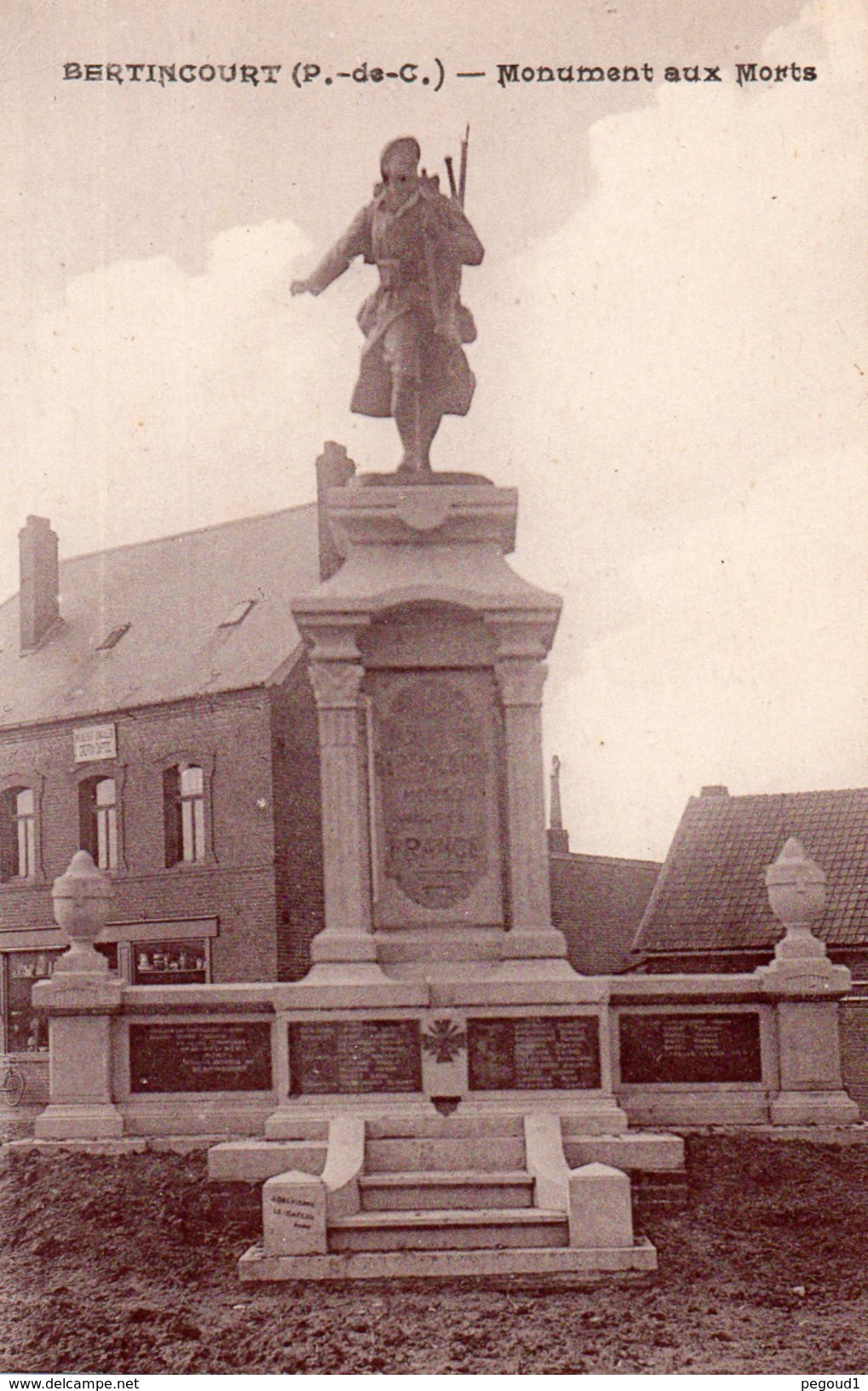 CARTE POSTALE ANCJENNE. PAS-DE-CALAIS. BERTINCOURT. - Bertincourt