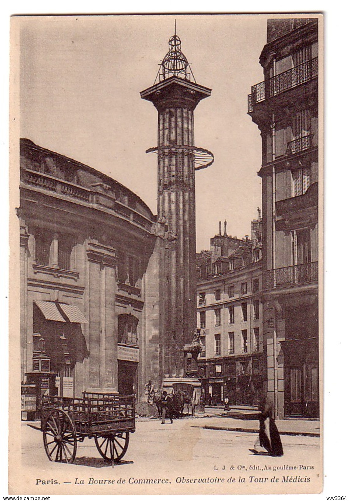 PARIS: La Bourse Du Commerce , Observatoire De La Tour Médicis - Arrondissement: 01