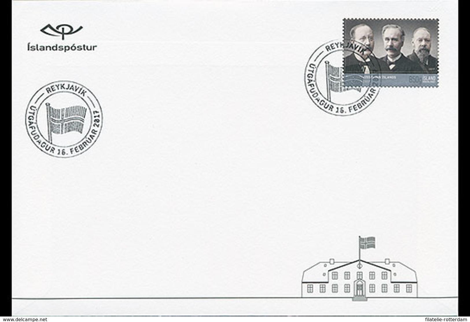 IJsland / Iceland - Postfris / MNH - FDC IJslands Eerste Regering 2017 NEW! - Neufs