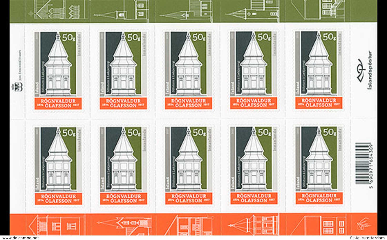 IJsland / Iceland - Postfris / MNH - Sheet IJslandse Architect 2017 NEW! - Neufs