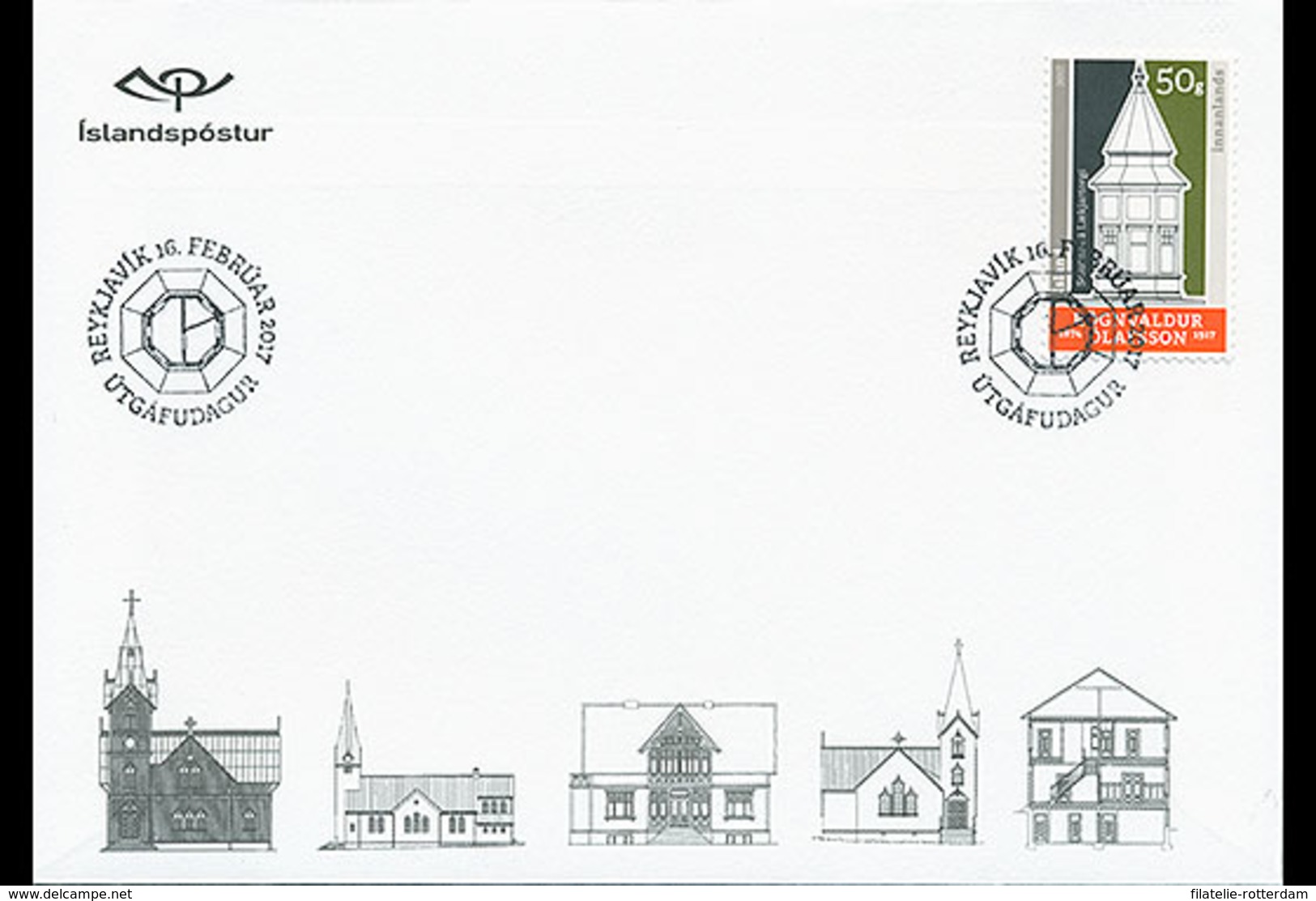 IJsland / Iceland - Postfris / MNH - FDC IJslandse Architect 2017 NEW! - Unused Stamps