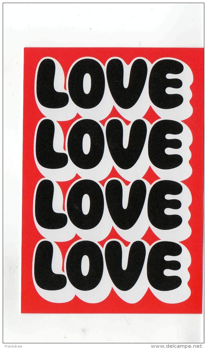 Postcard - House Industries Typographic - Love's  New - Unclassified