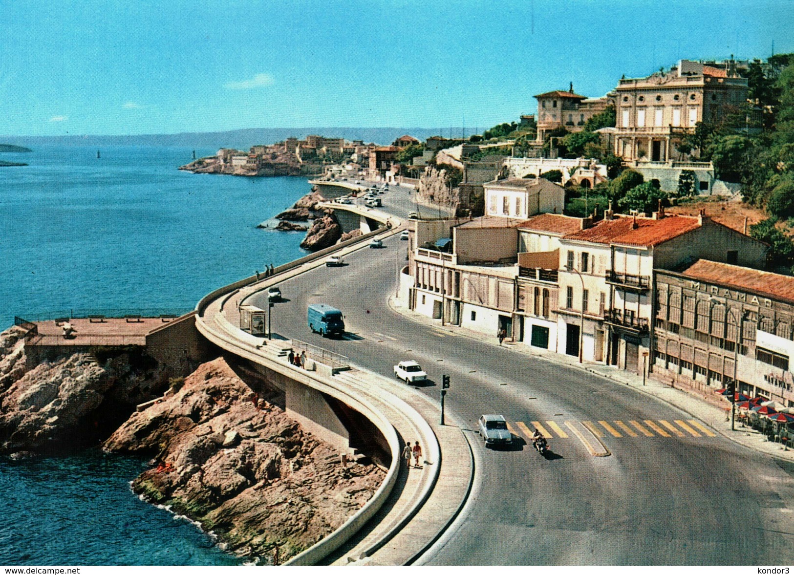 Marseilles. Promenade De La Corniche - Endoume, Roucas, Corniche, Spiaggia