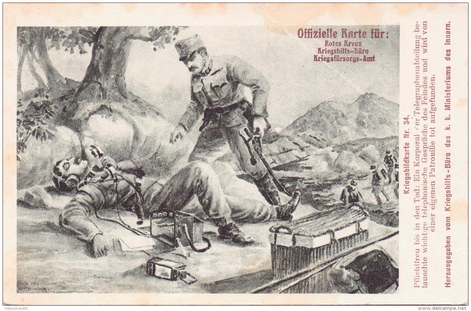 Alte KRIEGSBILD- Karte Nr. 43 / Herausgeber Kriegshilfsbüro / Österreich - 1915 Gelaufen - - Sonstige & Ohne Zuordnung